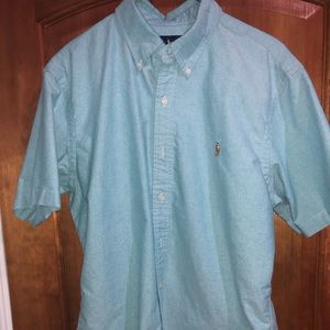 Light Green Ralph Lauren short-sleeve button ⬇️